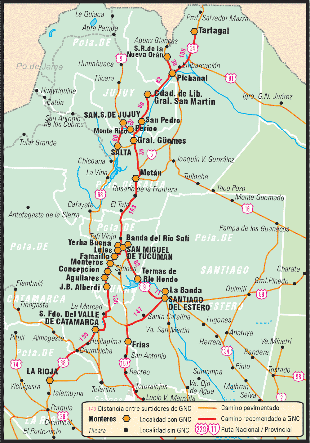 Norte Argentino Mapa